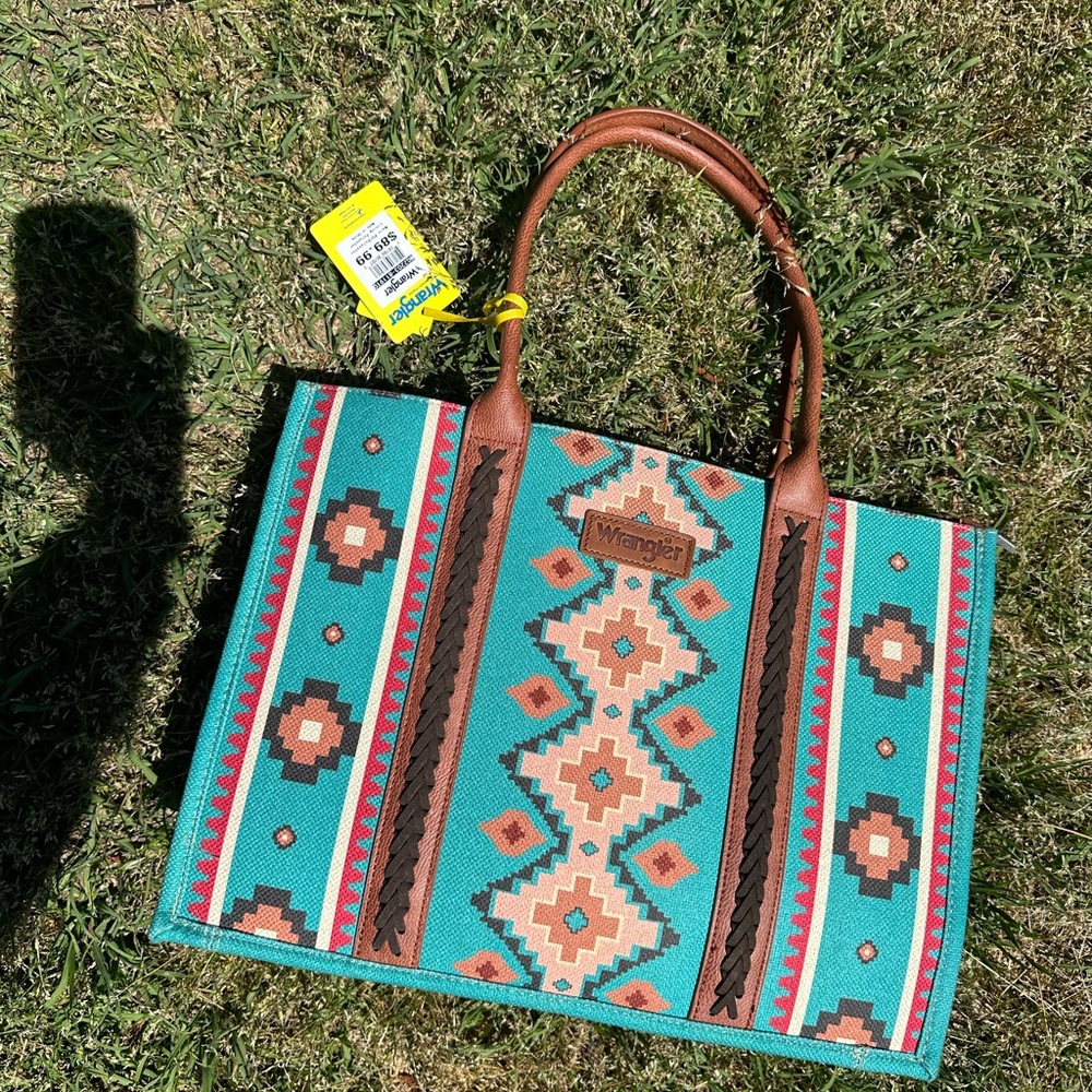 Wrangler Teal and Brown Women's Bag